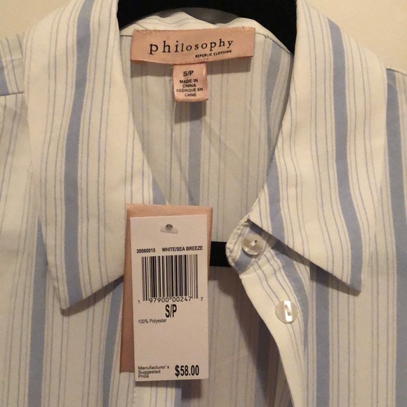 #430[S]🆕 Philosophy blouse - Picture 6 of 8